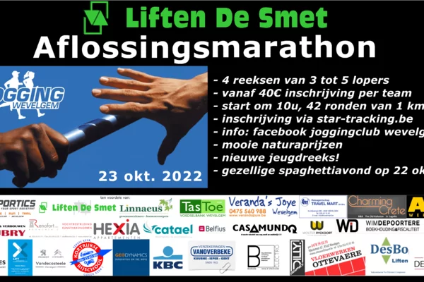 Liften De Smet aflossingsmarathon